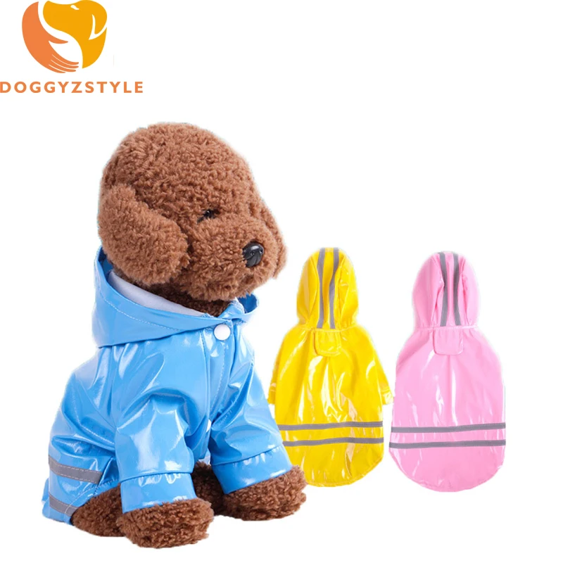 

Waterproof Pet Dog Raincoat Puppy Cat Reflective Strip Clothes Umbrella Coats For Small Dogs Sunscreen Apparel DOGGYZSTYLE