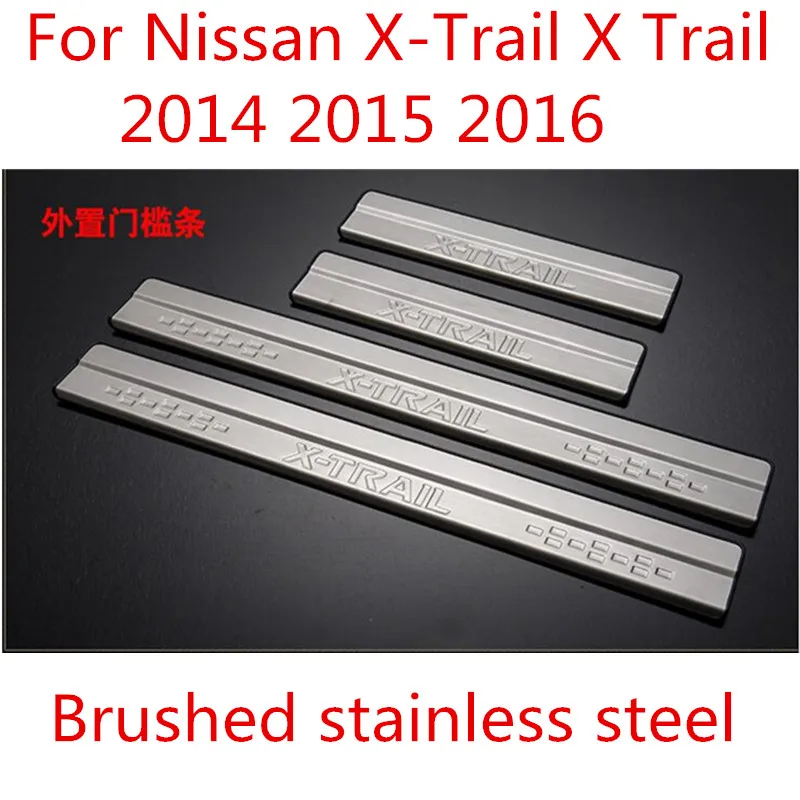 Price Auto Door Sill Scuff Plate Guard Welcome Pedal Stickers For Nissan X Trail X Trail Xtrail T32 2014 2018 Car Styling Accessories