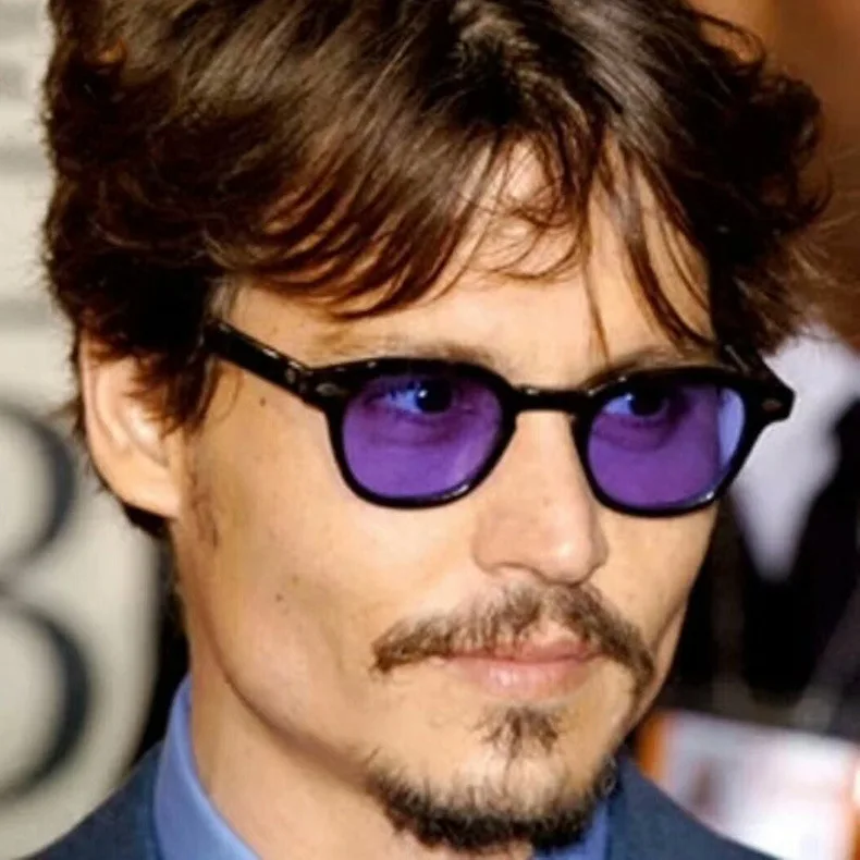 Мужские и женские очки в стиле Johnny Depp винтажные ретро оптические оправе с