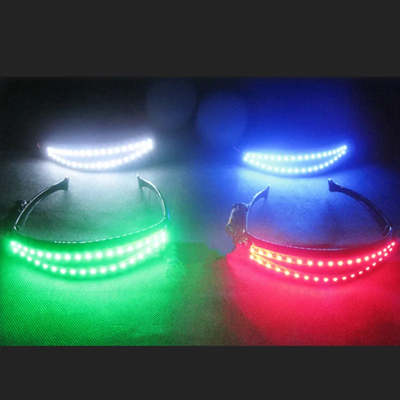Newest Luminous Led Sexy Bra Led Flashing Glasses Party DS Dress Singer Dancing Wear Fancy Dress For DJ Club Stage Christmas07