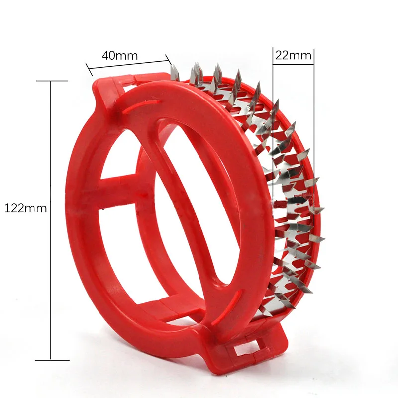 Duolvqi мясной тендеризатор игла из нержавеющей стали круглой формы мясной тендеризатор с 48 лезвиями кухонные инструменты для приготовления пищи