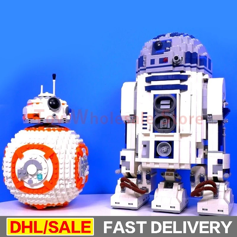 

Lepin 05043 R2-D2 Robot Lepin 05128 The B Double B 8 Robot Set Building Blocks Bricks lepinings Toys Clone 10225 75187