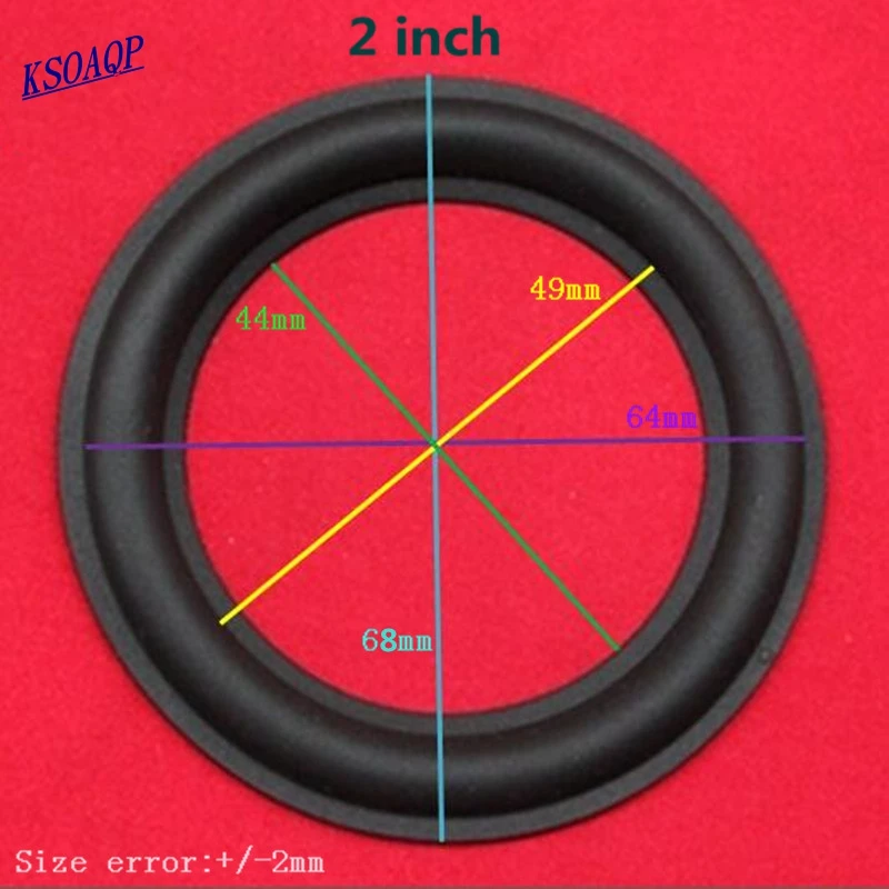 KSOAQP 4 pcs 2 1/2 inch 2.5" REPAIR woofer / Bass SPEAKER RUBBER