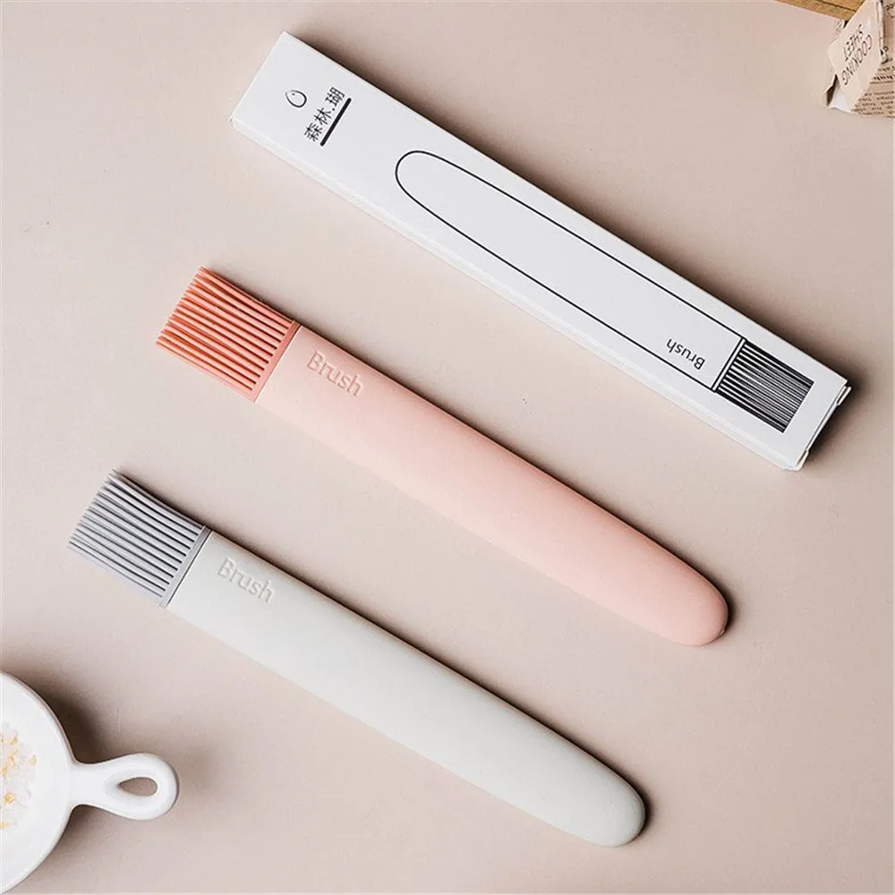 BBQ Brush Silicone Baking Cake Bread Pastry Liquid Oil Butter Food Steak Pen Tube Brush Barbecue Kitchen Accessories Tool 1PC