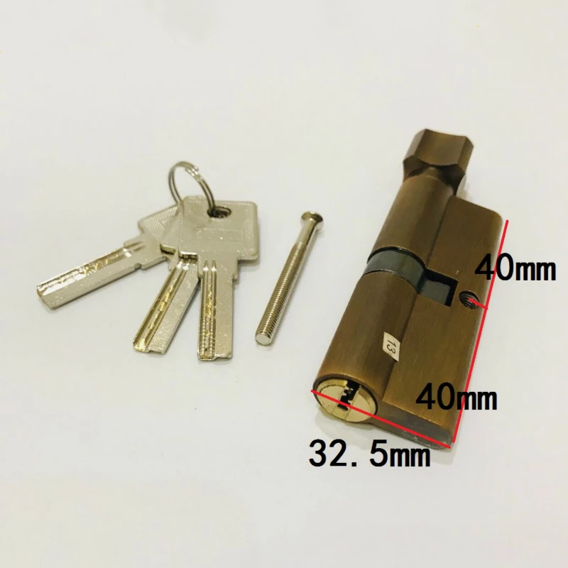 Copper Core Door Locks Security Locking Cylinders (80mm=40+40mm) for 50 60mm Thickness Door