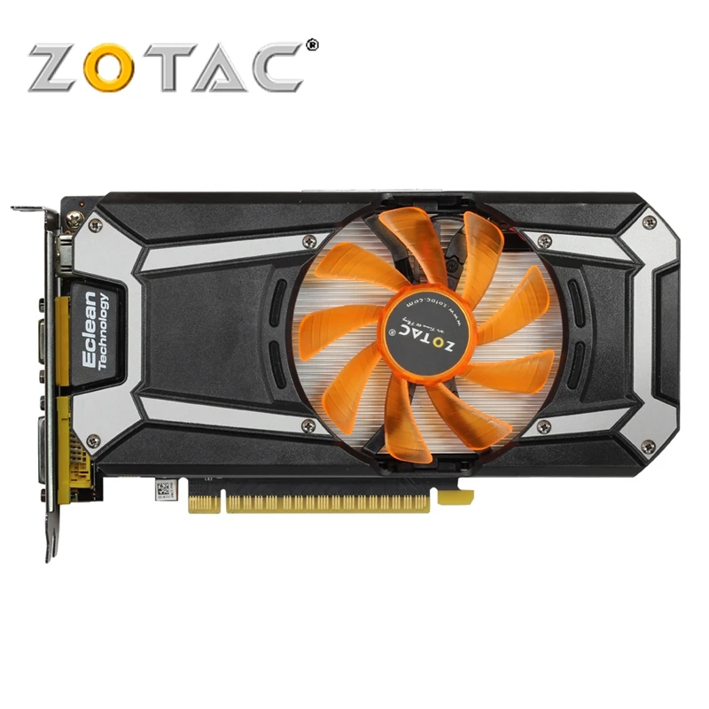 ZOTAC видеокарта GeForce GTX750Ti-2GD5 Thunder PA/PB/PC 128Bit GBDR5 видеокарты GTX750Ti GTX 750Ti 2GB Hdmi Dvi VGA б/у