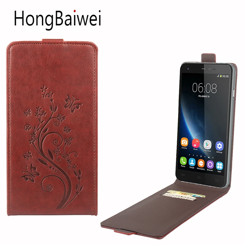 

HongBaiwei For Oukitel U7 Pro Case Leather Flower Pattern Vertical Flip Luxury Phone Case Cover for Oukitel U7 Pro