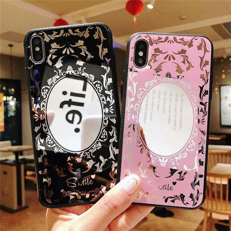 

Fashion Cute Glitter Bling Mirror Phone Case For Xiaomi Mi 8 8se 8 lite A1 A2 Plating Hard Cover For Redmi 6 Pro Note 6 Coque