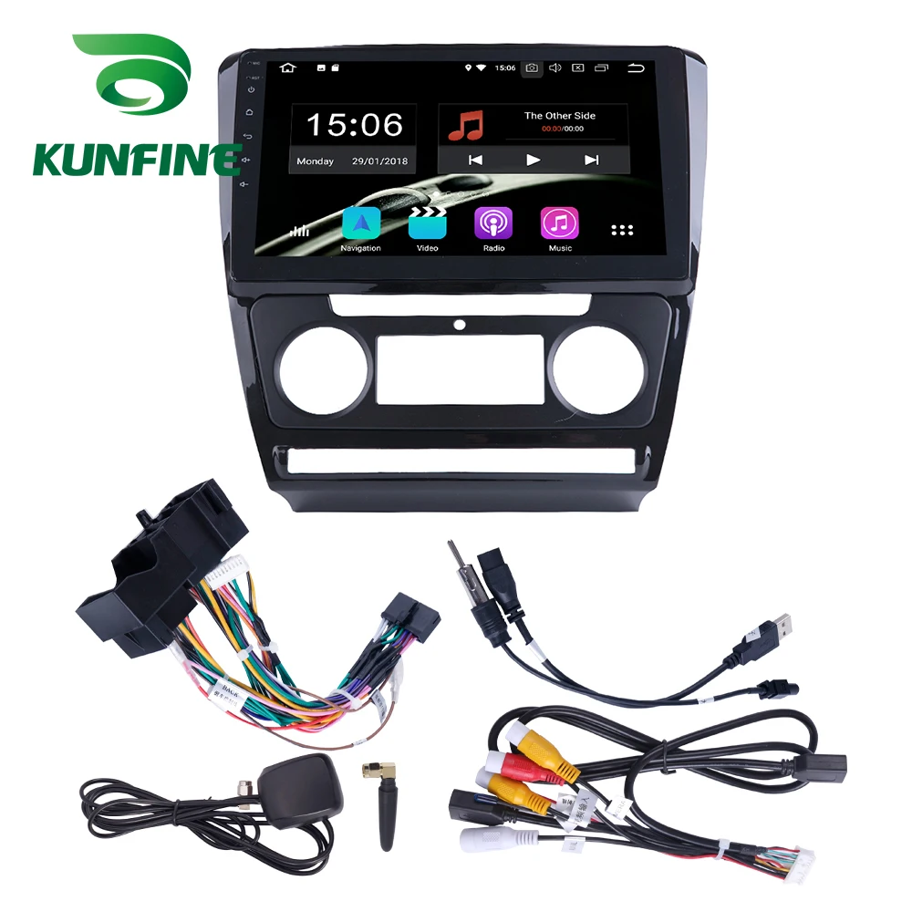 Clearance Android 9.0 Ram 4G Rom 64G PX6 Cortex A72 Car DVD GPS Multimedia Player Car Stereo For Skoda Octavia 2007-2013 MT/AT Radio 8