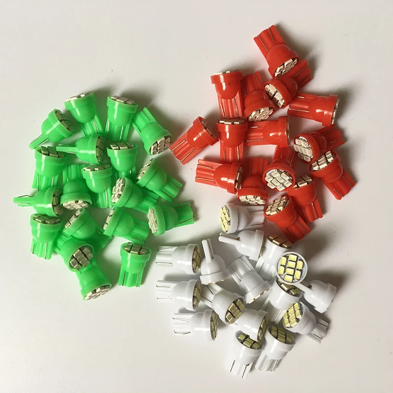 100x12V 24V Led T10 8 smd 1206 автомобильный светильник 194 168 192 W5W 3020 Авто клиновидный ing