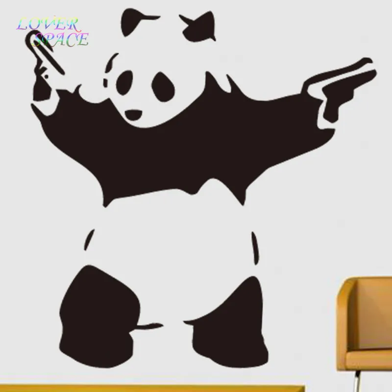 Banksy War Panda Decal Vinyl Wall Sticker Art Graffitti Street 