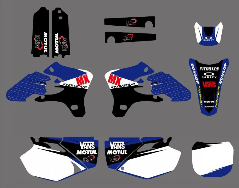 

New Style TEAM GRAPHICS BACKGROUNDS DECALS STICKERS Kits for Yamaha YZ250F YZ450F YZF250 YZF450 2003 2004 2005