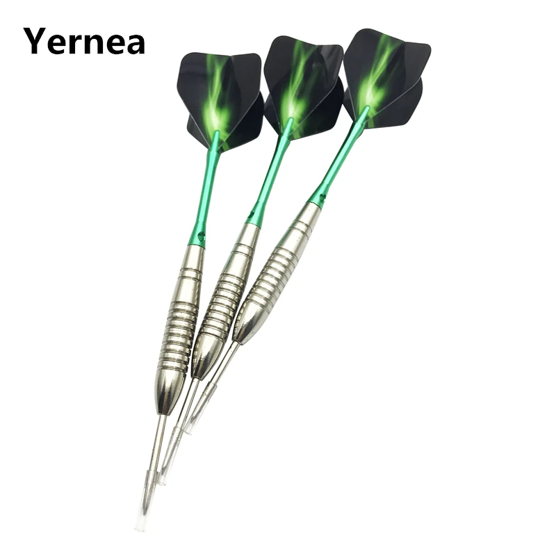 

Yernea New 3Pcs Steel Pointed Darts 22g Professional Throwing Darts Nickel Plated Silver Dart Barrel Aluminum Shafts Flights