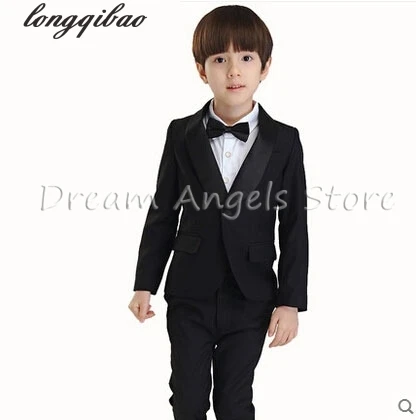 ファッション子供男の子ブレザースーツフォーマルブラックホワイト服ウエディングパーティー結婚式カジュアル衣装フラワー男の子衣装をスーツ