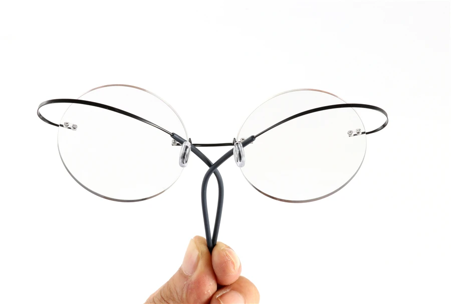 Фотохромные очки для чтения, мужские титановые безрамные очки, оправа для женщин, ультралегкие круглые корейские очки, 1,0 1,5 2,0 2,5 3,0
