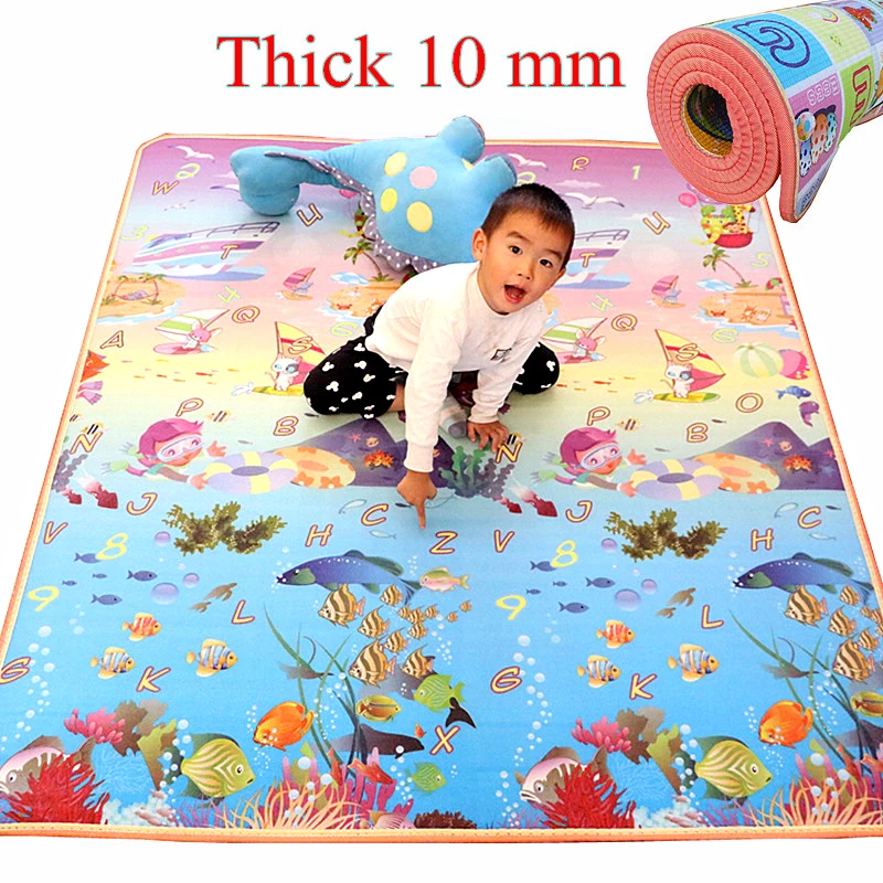 

Quality Thick Carpet Two Sides Children Play Mat 10mm Thickness Crawling Mat Waterproof Outddoor Mat Eva Form Picnic Rug Pad