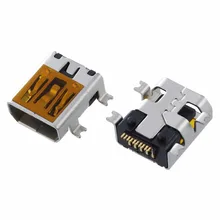 IMC Hot 10 Pcs Female Mini USB Type B 10 Pin SMT SMD Mount Jack Connector