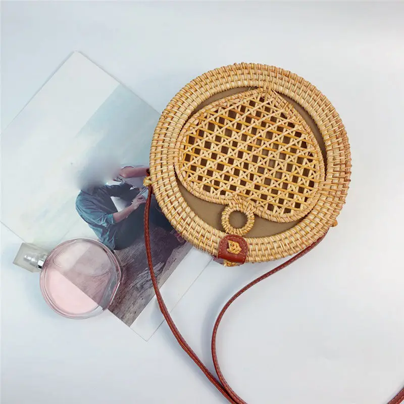 

Handwoven Retro Rattan Straw crossbody Bags for Women 2019 Messenger Bags handbag women's bag bolsa feminina sac a main 40MA25