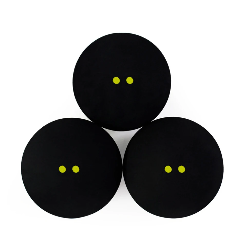 2 Pcs/ 4Pcs Rubber Squash Ball Double Yellow Point Squash Balls