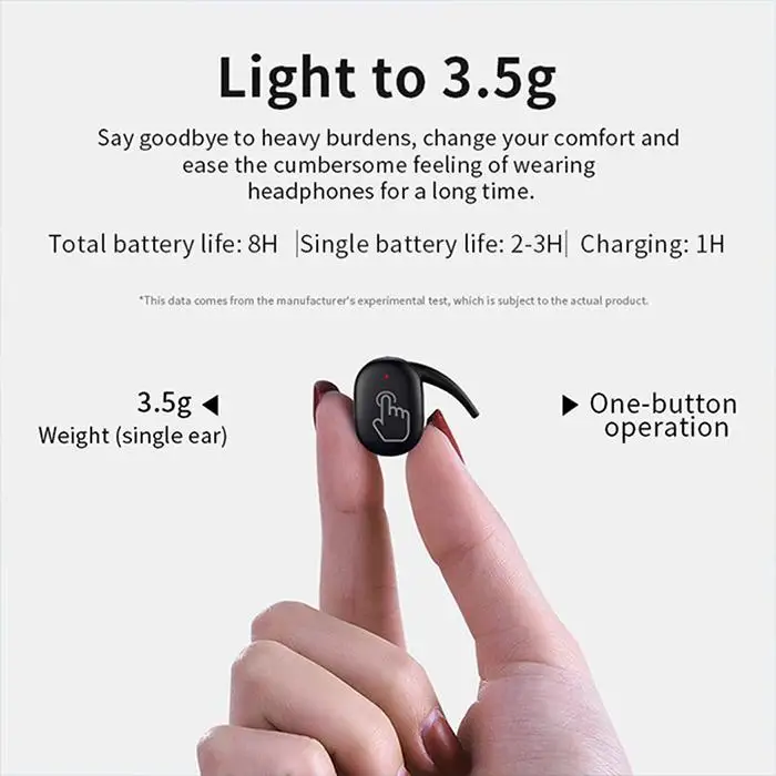 Bluetooth наушники TWS Наушники Беспроводные Bluetooth 5,0 наушники стерео гарнитура с микрофоном и зарядным устройством светодиодный светильник