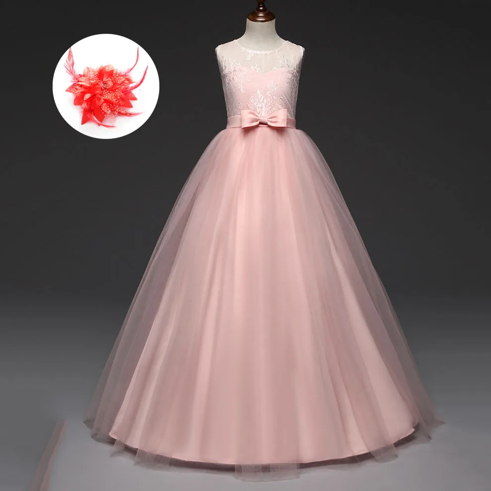 red white and blue flower girl dress