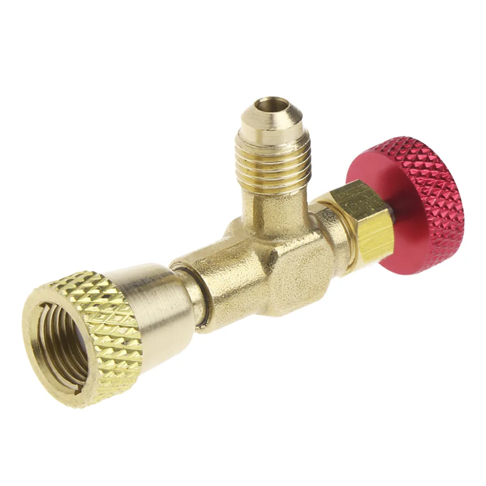 

OOTDTY R410 90 Degree Refrigeration Adapter Connector Gauges Hose Refrigerant