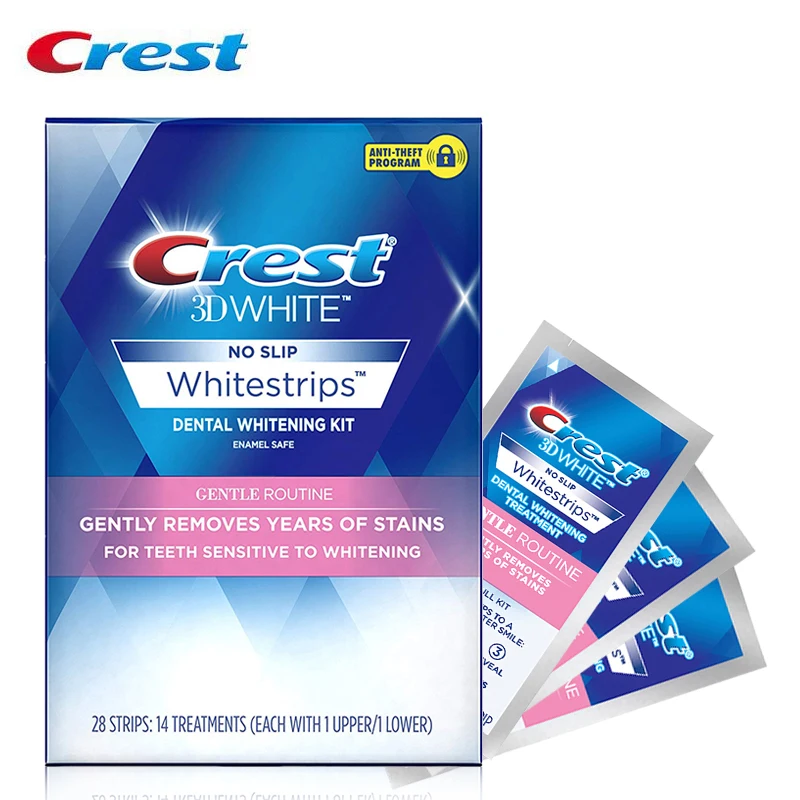 3D White Gentle Routine Whitestrips Dental Teeth Whitening Strips