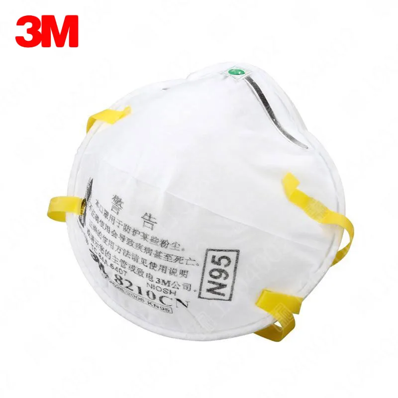 20 pcs/box 3M 8210 Dust Mask Anti-particles Anti-PM 2.5 N95 Standards Masks Working Respirator Safety Anti-Particulate Masks