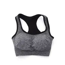 Women Padded Tank Top Athletic Vest Gym Fitness Sports Bra Stretch Cotton Seamless Popular Yoga Bras Outdoor