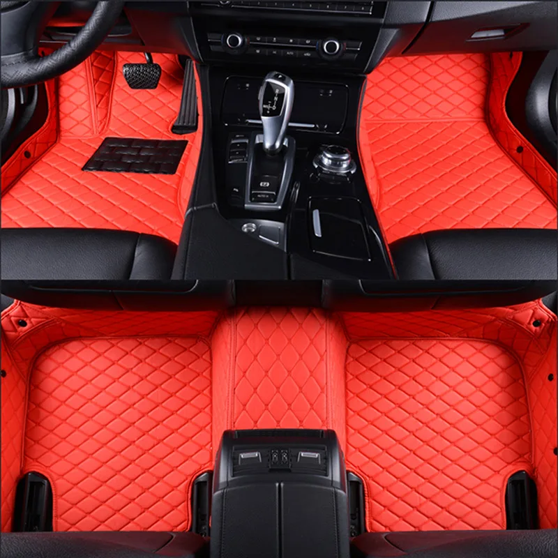 car floor mats for Jaguar XF XE XJL XJ6 XJ6L F-PACE F-TYPE brand firm soft car accessories car styling Custom floor mats Red car floor mats for Jaguar XF XE XJL XJ6 XJ6L F-PACE F-TYPE brand firm soft car accessories car styling Custom floor mats Red
