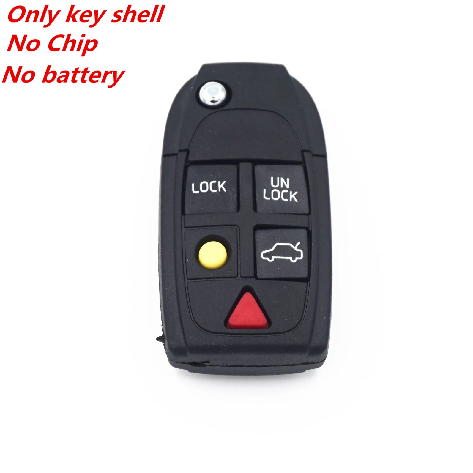 

WFMJ 5 Buttons Flip Floding Remote Smart Key Case Chain Shell Fob For Volvo C30 C70 S40 S60 S80 V50 V70 XC60 XC70 XC90