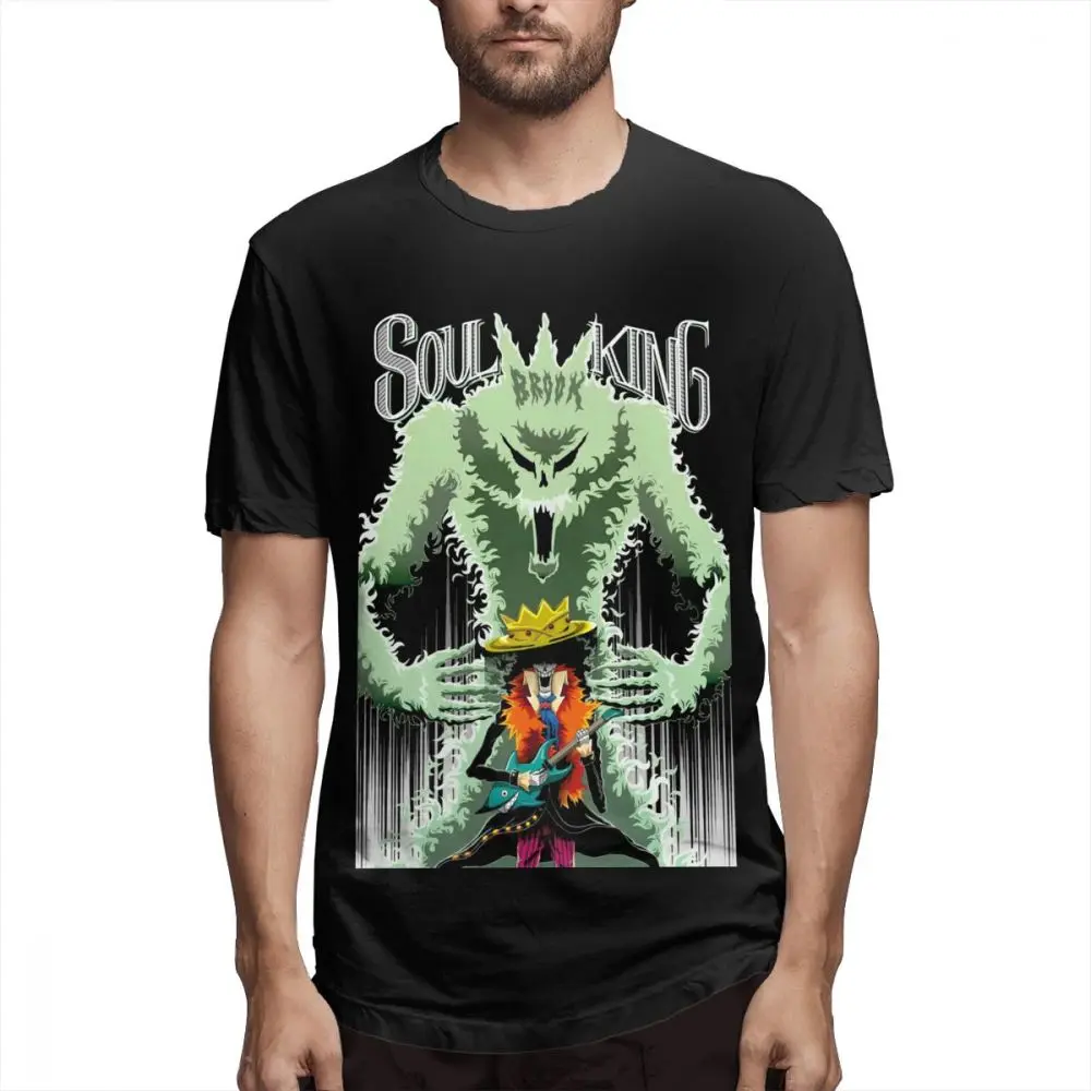 Digital For Men Japan Anime T Shirt One Piece Brook T-Shirt Graphic Plus Size Tee Streetwear Clothes Unisex |