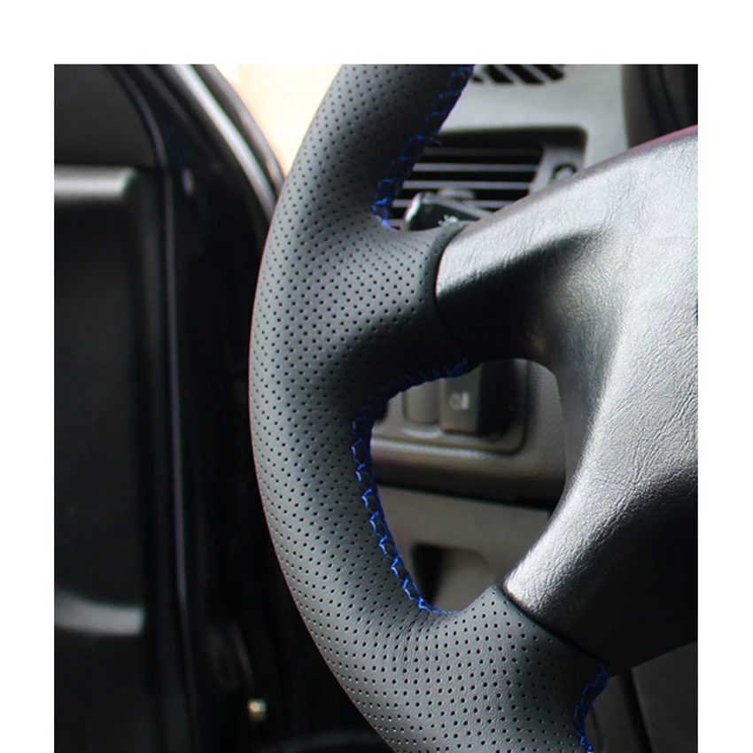 Hand-stitched DIY PU Artificial Leather Car Steering Wheel Cover for Mitsubishi Pajero Old Mitsubishi Pajero Sport Accessories Hand-stitched DIY PU Artificial Leather Car Steering Wheel Cover for Mitsubishi Pajero Old Mitsubishi Pajero Sport Accessories