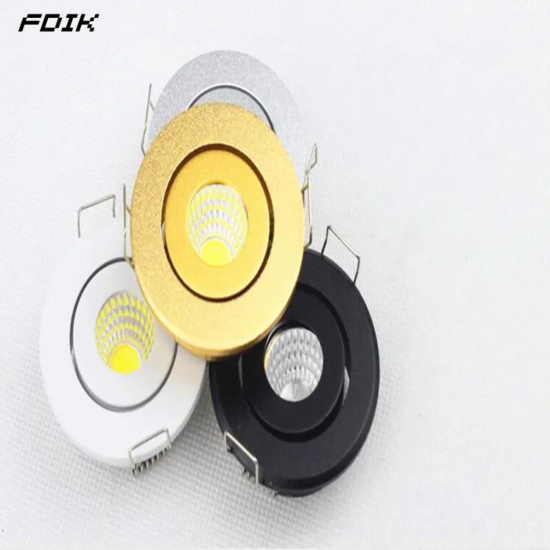 

Dimmable Recessed COB Mini LED Downlights 3W LED Ceiling Spot Lights AC85-265V Warm Cold White LED Ceiling Lamps Indoor Lighting