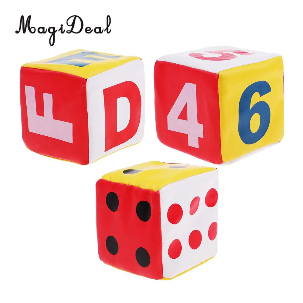Sponge Dice Foam Dot Dice Playing Dice for Enlightenment Cognition 1-6 Spots