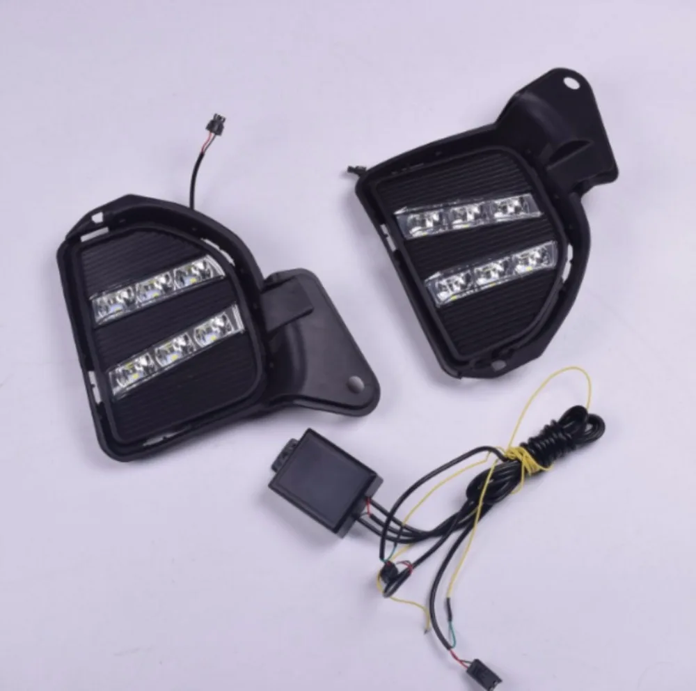 JanDeNing Автомобильный светодиодный фонарь дневного света для Toyota Hiace DRL светодиодный противотуманный фонарь