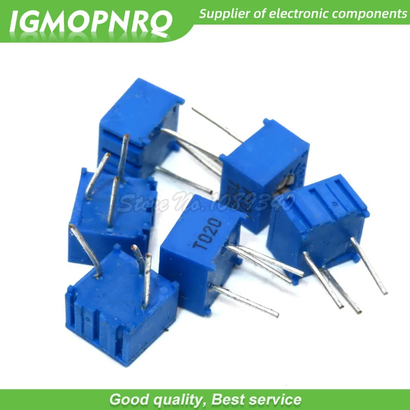 10 шт. 3362P-102LF 3362P 102 1K ohm триммер регулируемый резистор потенциометра 3362p-1-102