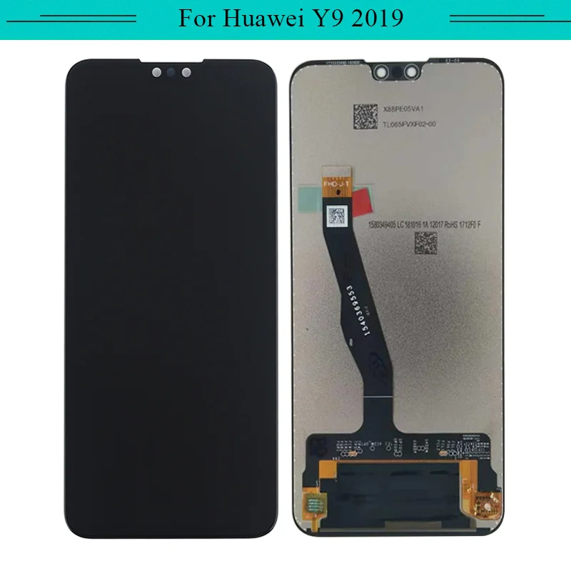 3 шт. для Huawei Y9 2019 JKM-LX1 JKM-LX3 Полный ЖК дисплей в сборе с сенсорным экраном стекло