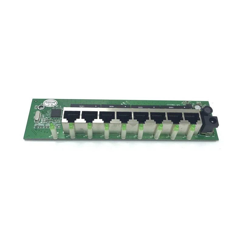 OEM 10/100 Мбит/с RJ45 8 Порты и разъёмы быстрая модуль-коммутатор сетевой концентратор US EU Plug 5 v адаптер переменного тока Питание сетевой коммутатор gigabit материнская плата