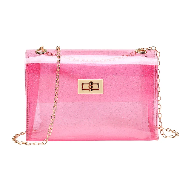 transparent crossbody jelly bag