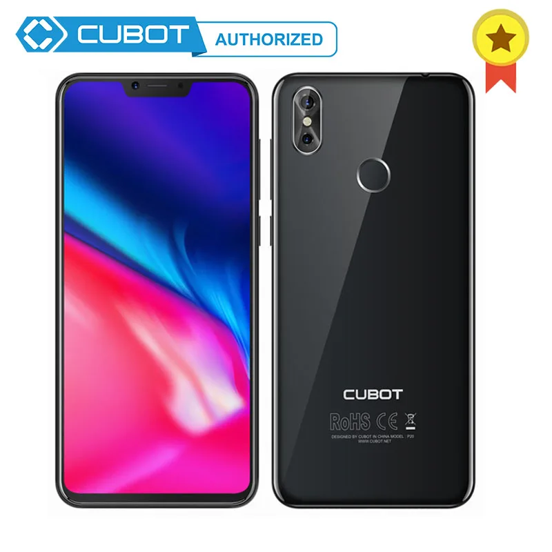 Cubot P20 экран 19:9 6 18 񟰶*1080 FHD + MT6750T Восьмиядерный Android 8 0 4 Гб ram 64 ГБ rom мобильный