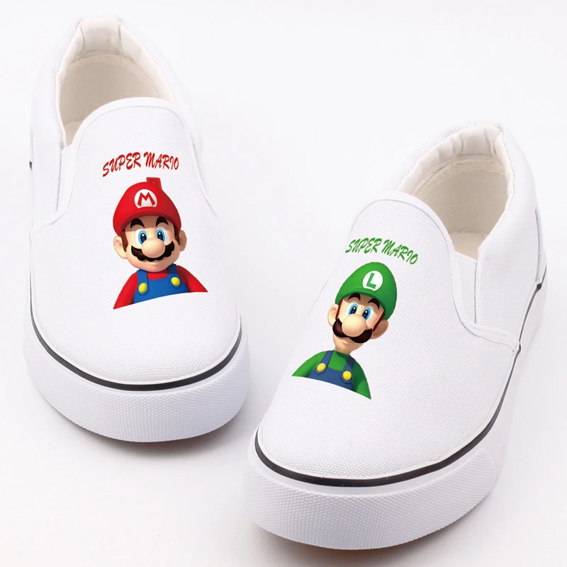 

E-LOV Women Cute Cartoon Character Printed Canvas Shoes Hot Fashion Game Fans Design Casual Loafers Slip-on Tenis Zapatos