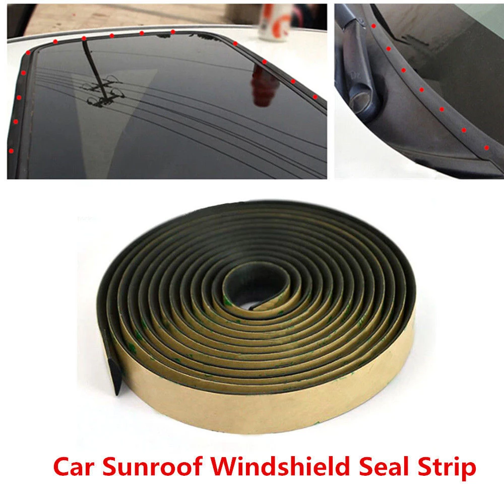 

3 Meters Waterproof Rubber Sealing Strips Trim Weatherstrip For Auto Car Front Rear Windshield Sunroof Triangular Window