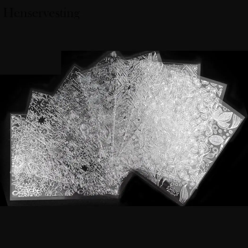 3D металлические цветы для ногтей наклейки модные художественные сделай сам