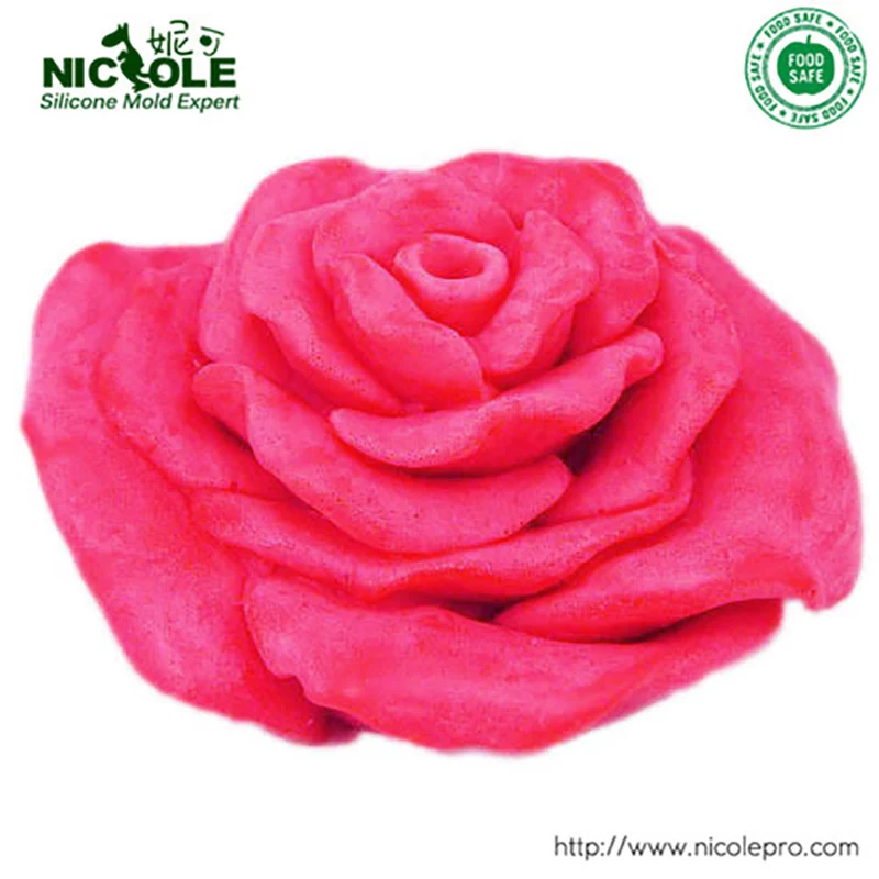 

Rose Flower Soap Silicone Mold Flexible Resin Candy and Candle Mould