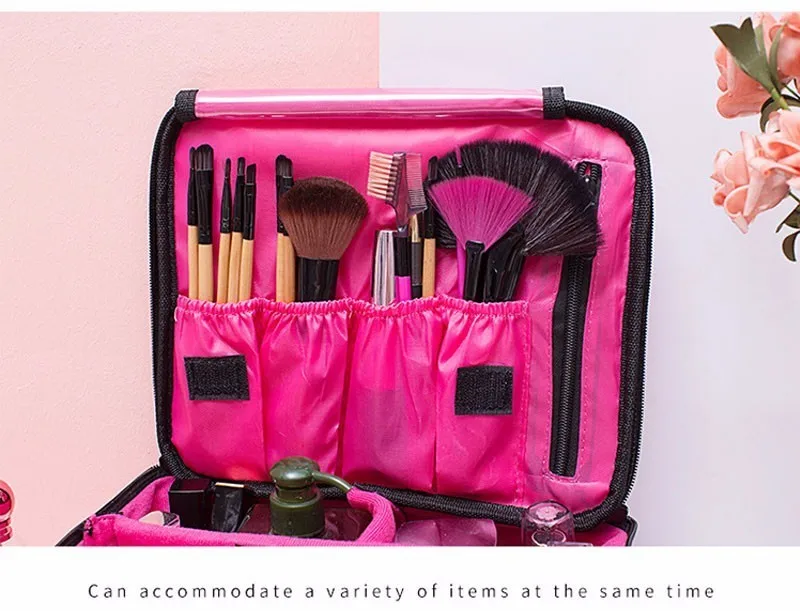 Путешествия модная косметичка для женщин косметичка с короткими ручками портативный дамы Professional Макияж сумка органайзер сумка для