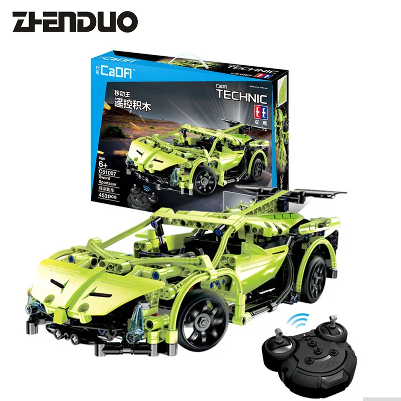 

ZhenDuo Toys C51007 453pcs Technic Series RC Remote Control Sportscar Racing Car Building Block Brick Toy For Child Games