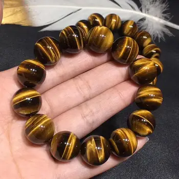 

AAA grade yellow tiger eye beads bracelet natural gemstone jewelry bracelet for man for gift wholesale !