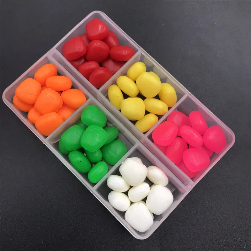 

Carp fishing floating fake corn Pop up baits assorted in box 6 colors 60pcs in one box spod bomb artifical corn soft lures baits