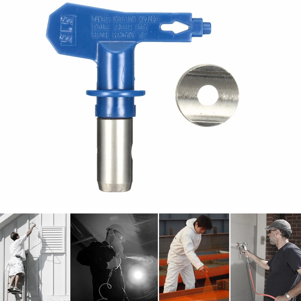 Blue 5 Series Airless Spray Tips Spray Nozzle Spraying Machine Accessories for Home Graden Power To